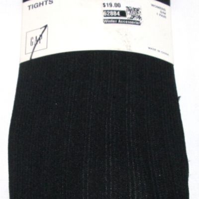 Gap Ladies' STRIPED tights-s/m-BLACK-NWT- 4'11